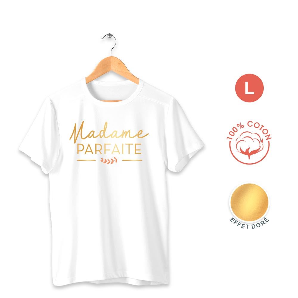 T shirt "madame parfaite" l
