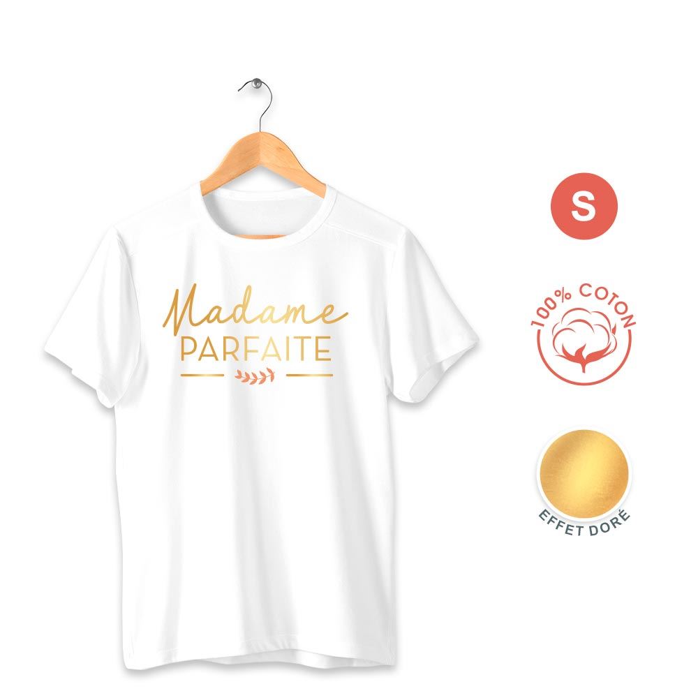 T shirt "madame parfaite" s