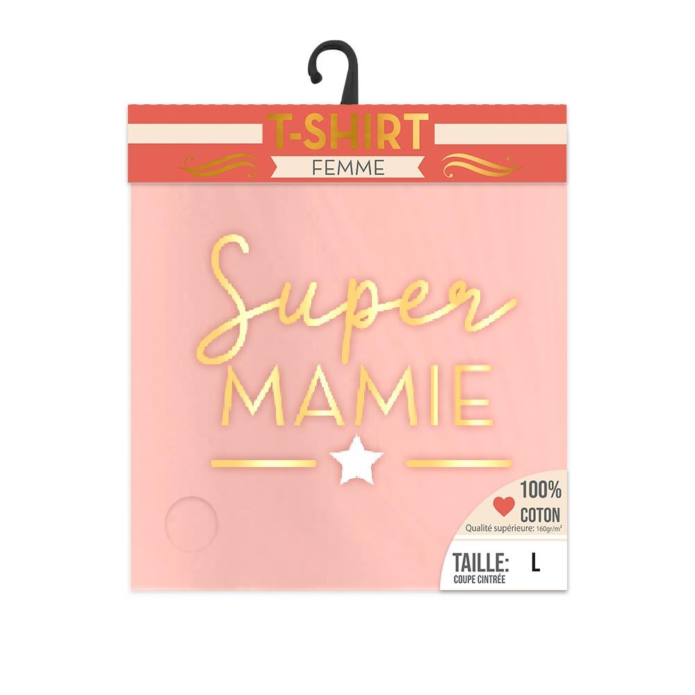 T shirt "super mamie" l