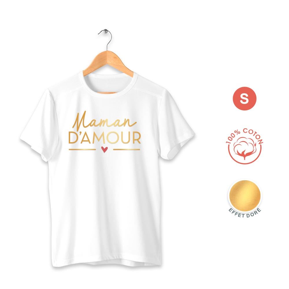 T shirt "maman d amour" s