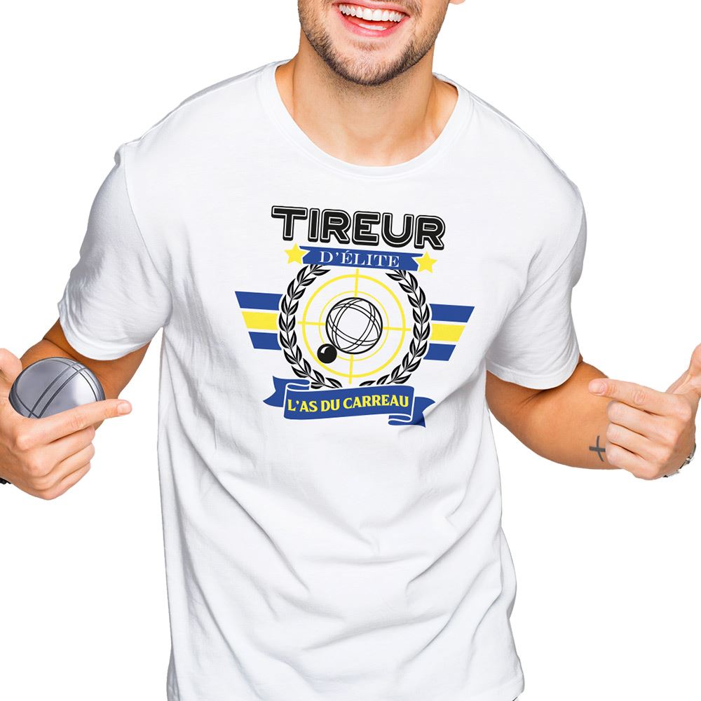T shirt petanque"tireur elite" xl
