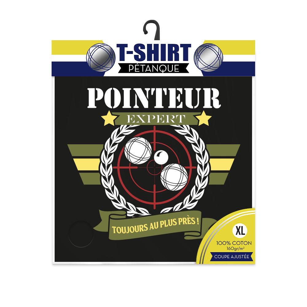 T shirt petanque "pointeur"xl