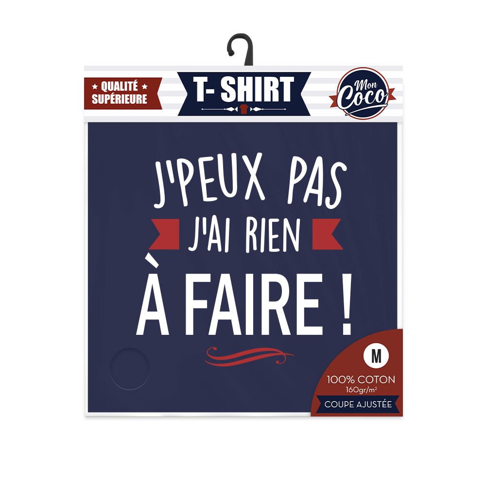 T shirt coco "...rien a faire" m