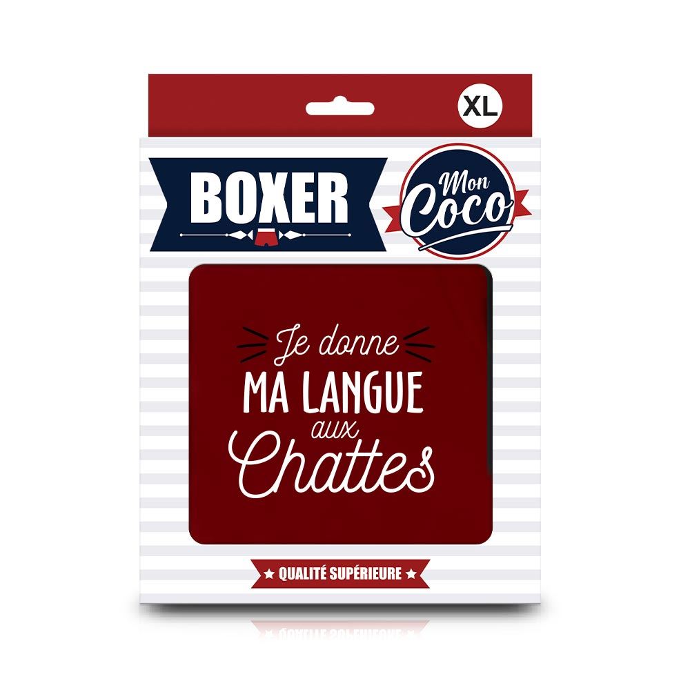 Boxer coco "langue au chattes"xl