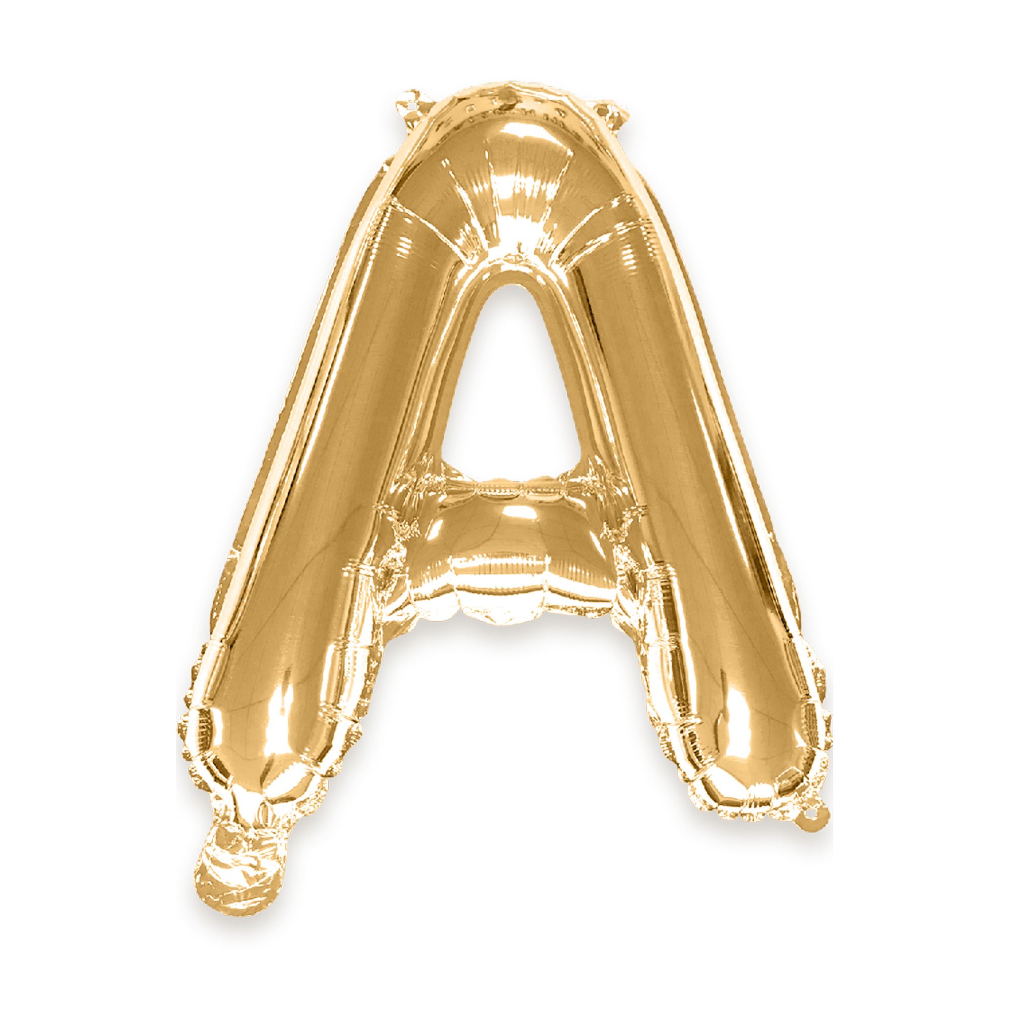 Ballon metallique dore a