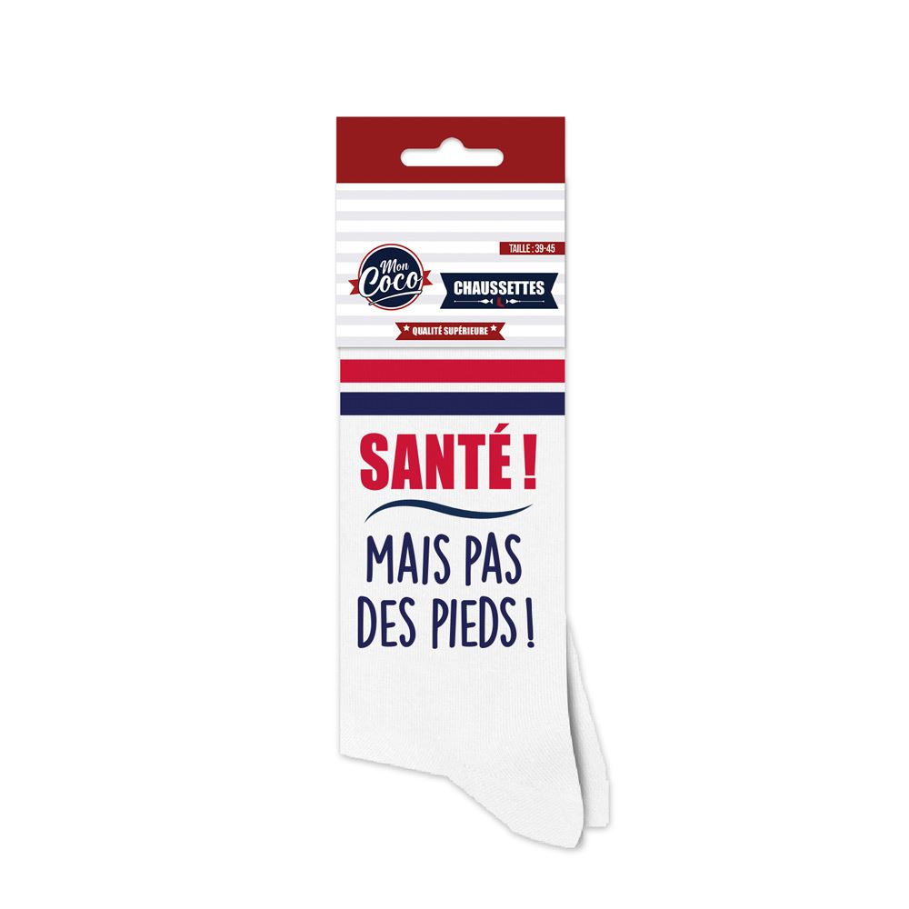 Chaussettes coco "sante...pieds"