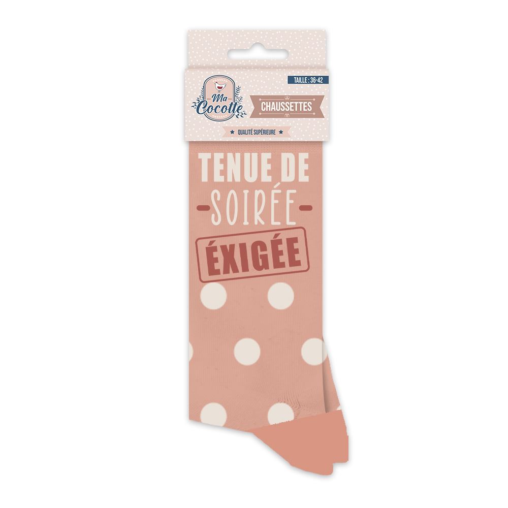 Chaussettes cocotte "tenue soiree"