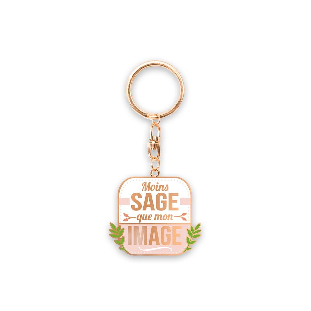 Porte cle cocotte "moins sage"