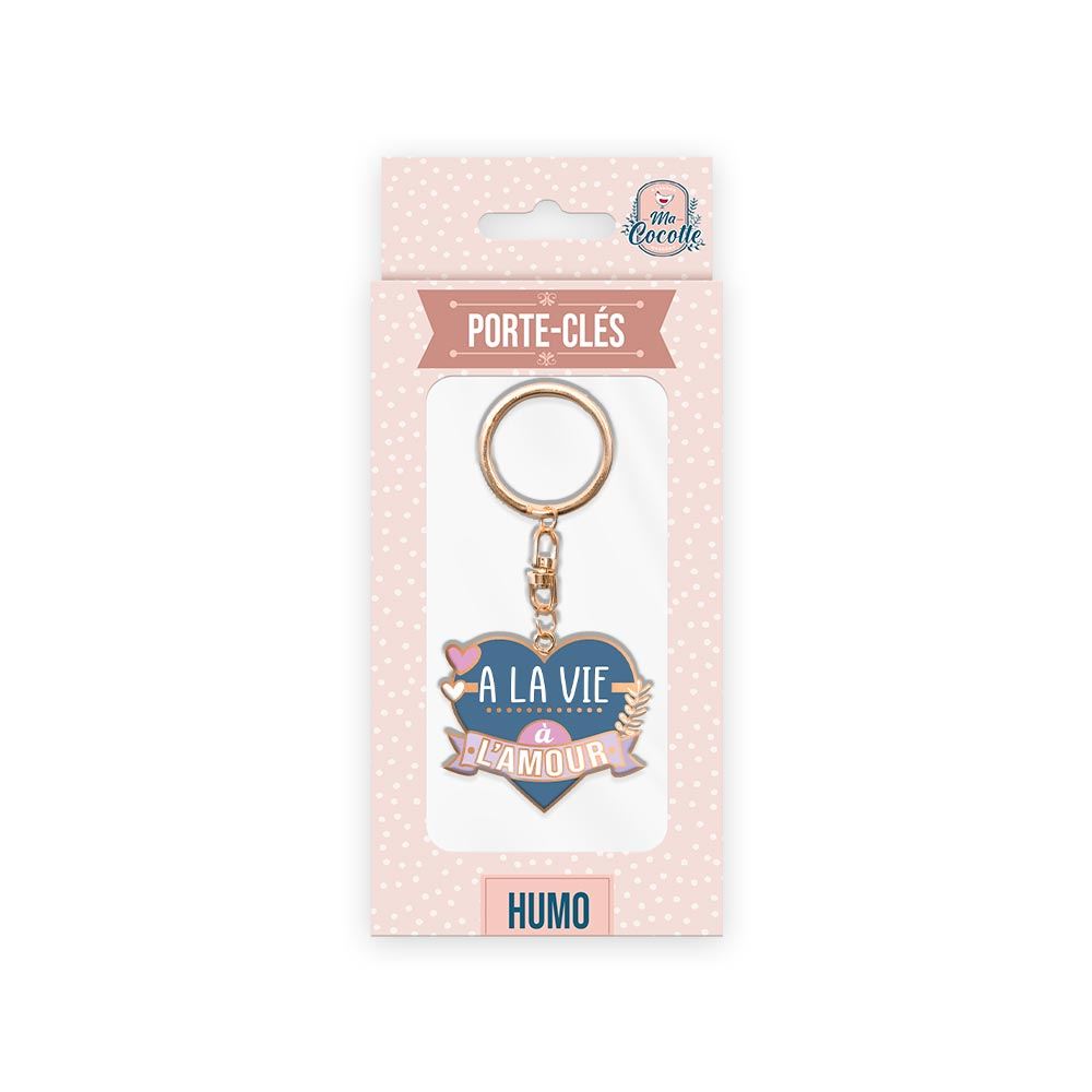 Porte cle cocotte "a la vie..."