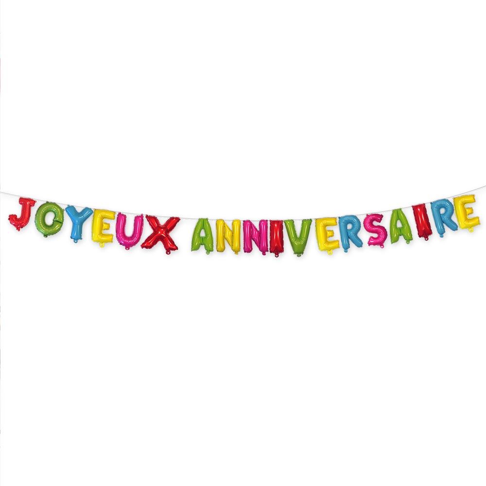 Guirlande mots anniversaire multi