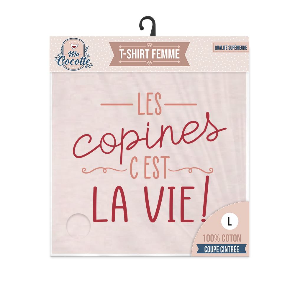 T shirt cocotte "les copines..."l
