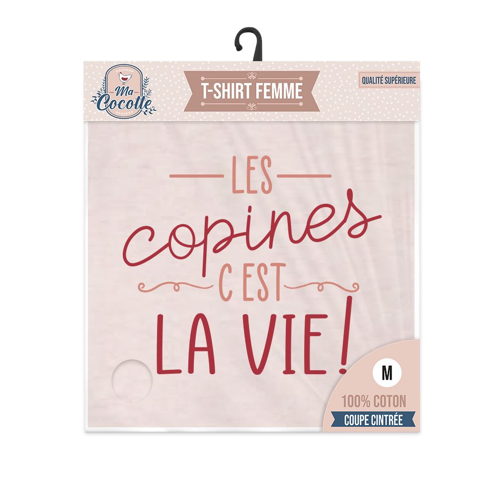 T shirt cocotte "les copines..."m