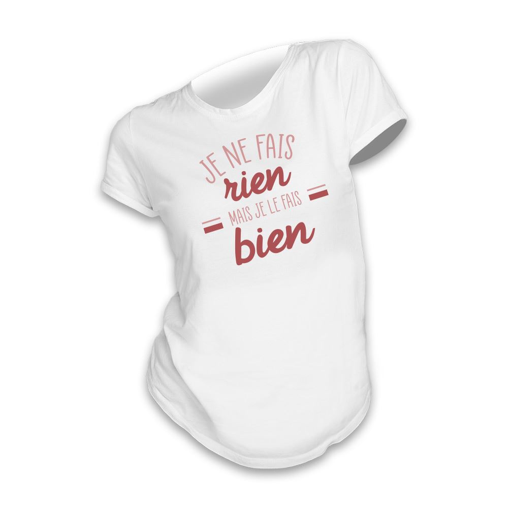 T shirt cocotte"je ne fais rien"l
