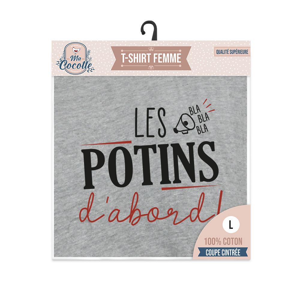 T shirt cocotte "les potins..."l