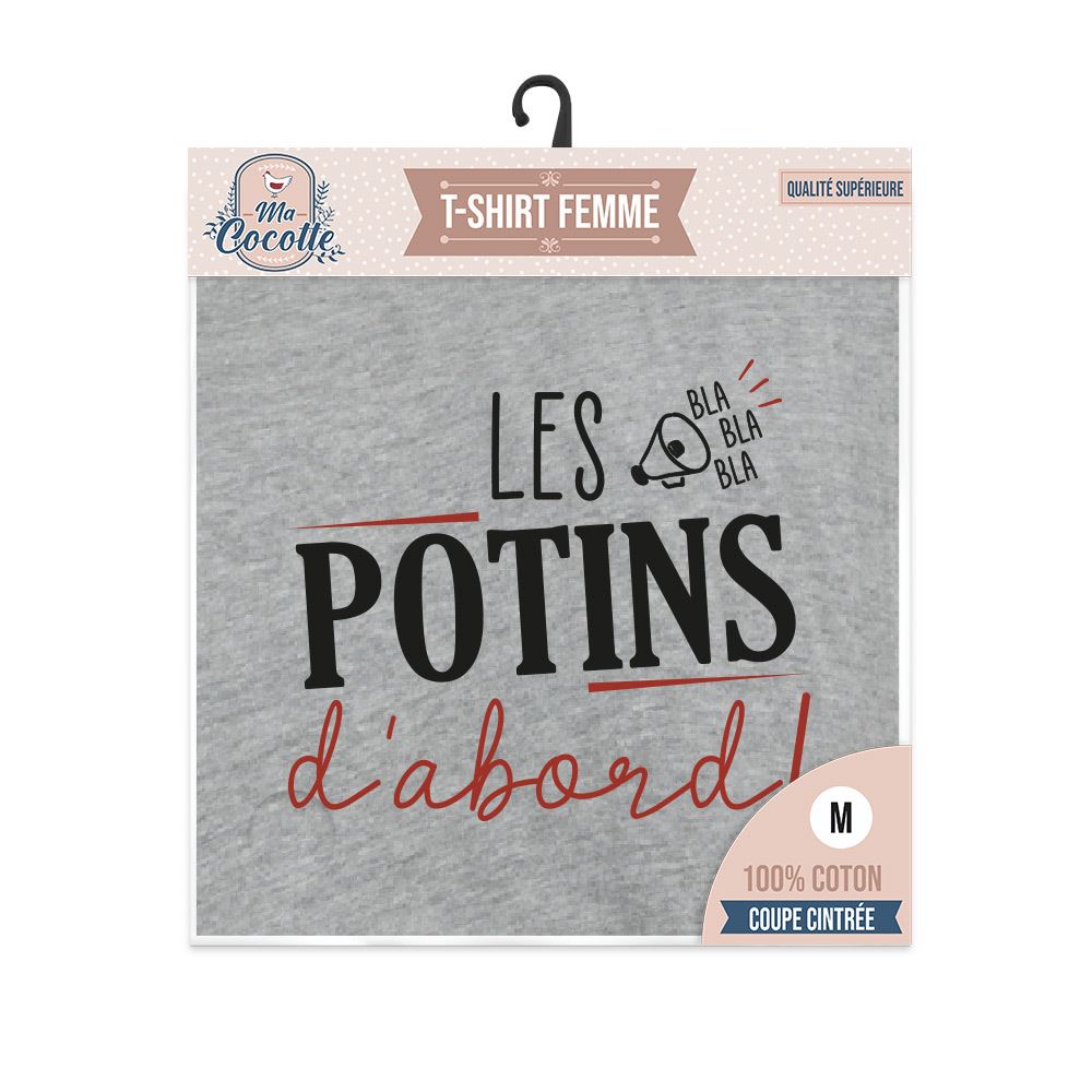 T shirt cocotte "les potins..."m