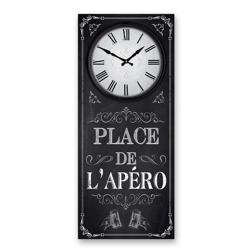 Horloge rect. "place de l apero"
