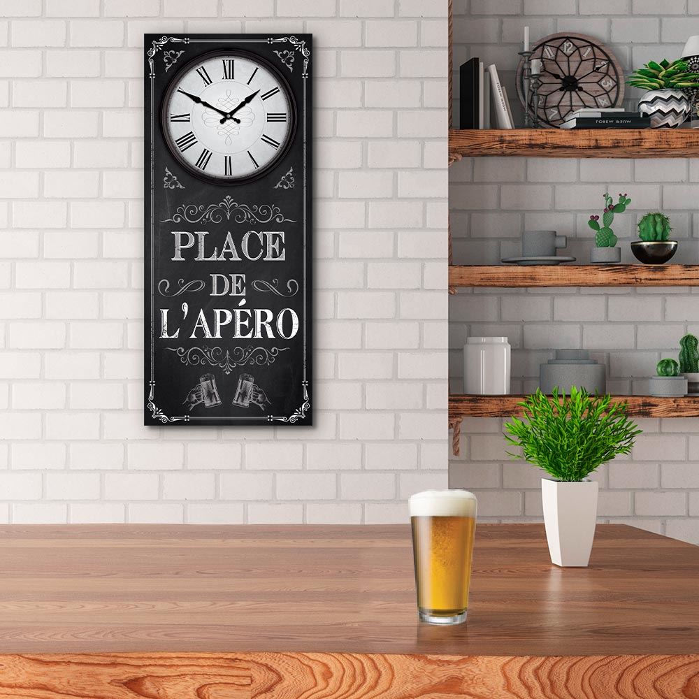 Horloge rect. "place de l apero"