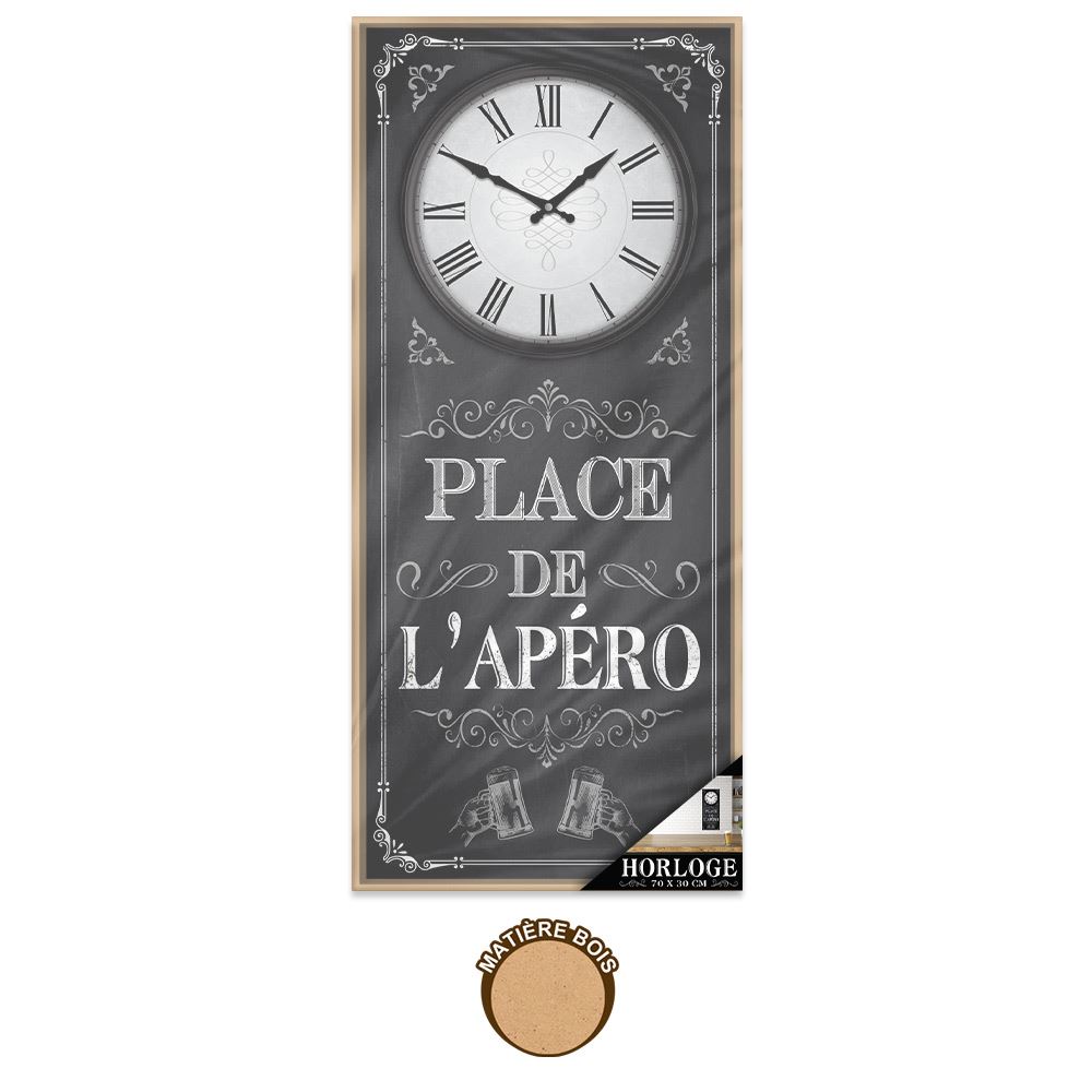 Horloge rect. "place de l apero"