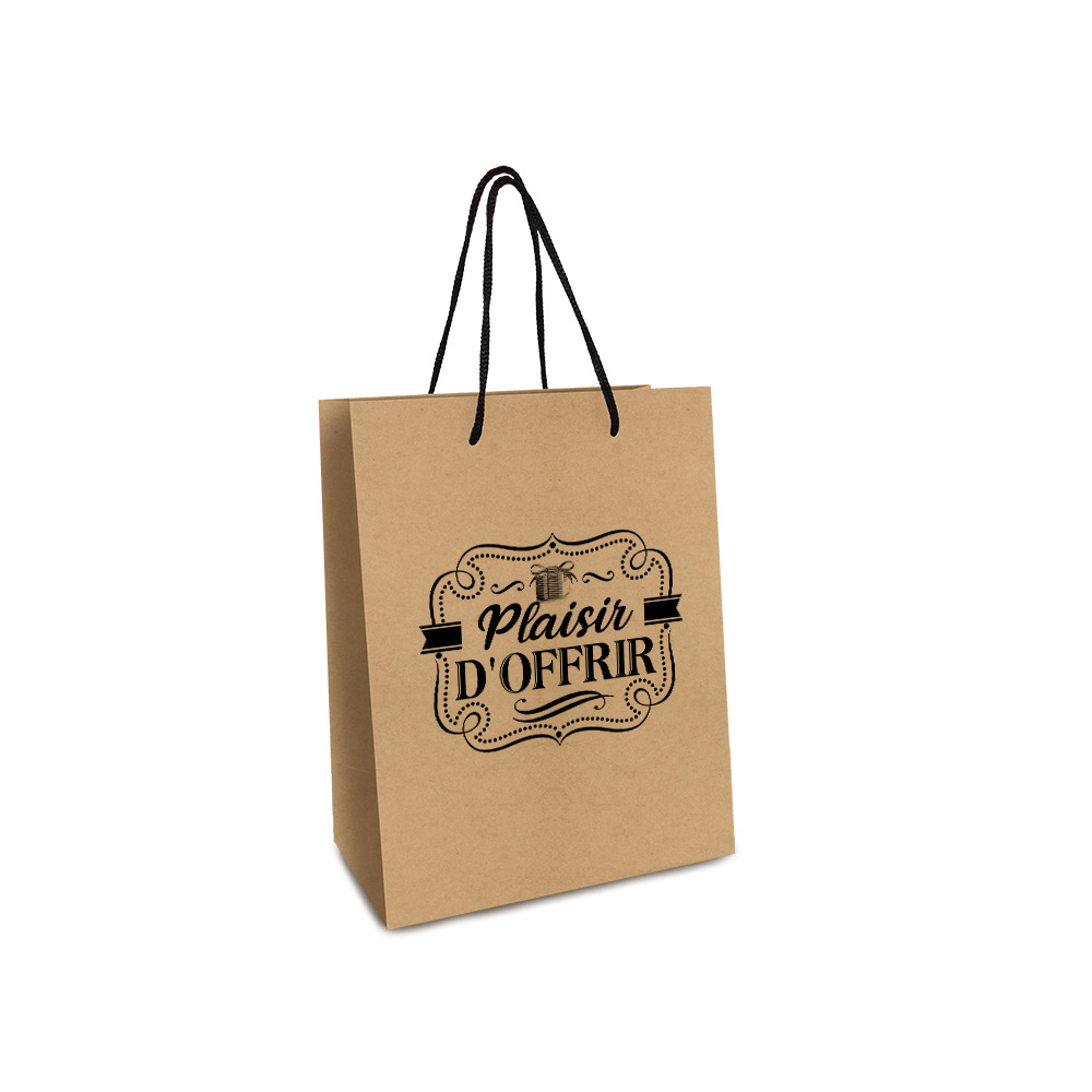 Pochette kraft mm "plaisir..."/