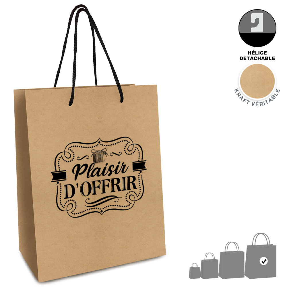 Pochette kraft gm "plaisir..."/