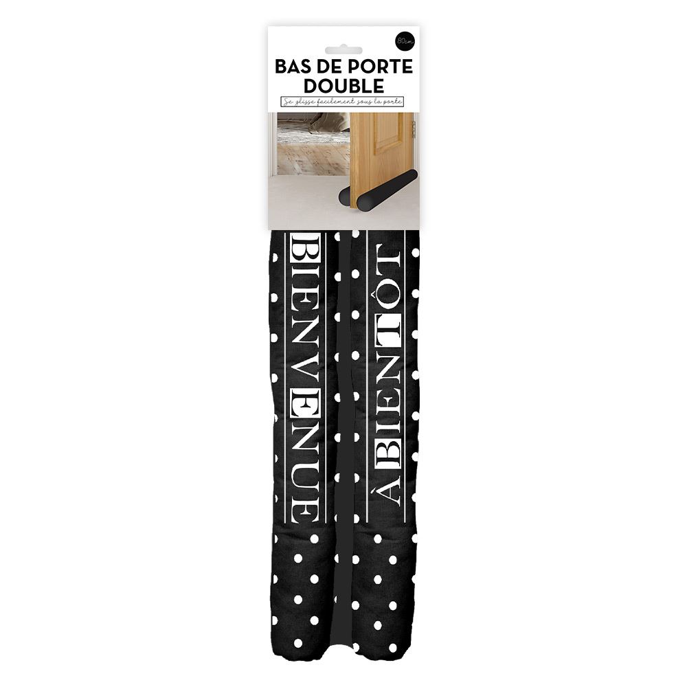 Bas de porte double "bienvenue"