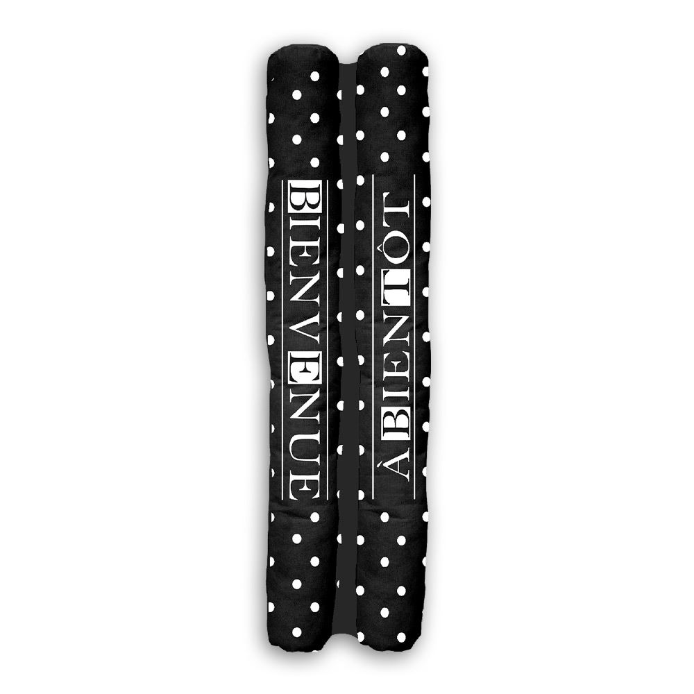 Bas de porte double "bienvenue"