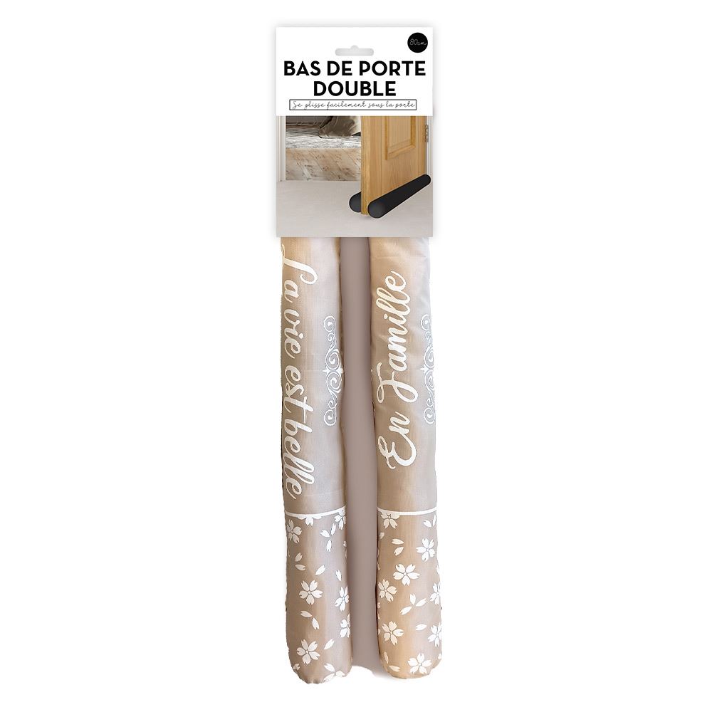 Bas de porte double "la vie est belle"