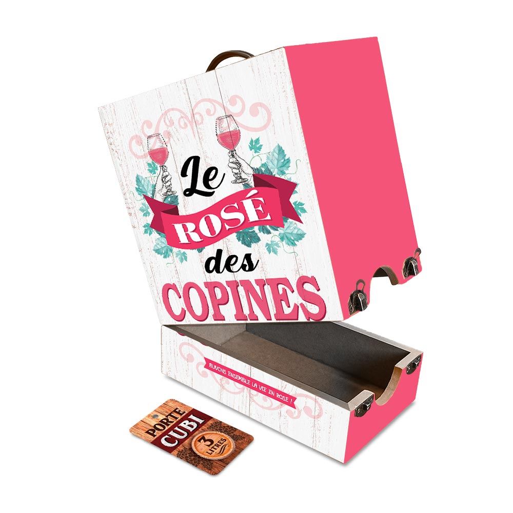 Porte cubi "le rose des copines"