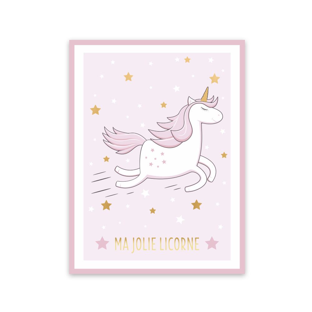 Toile licorne 30x40cms