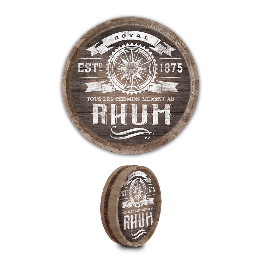 Deco murale tonneau "rhum"