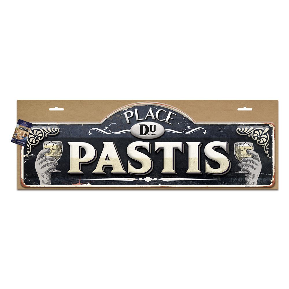 Plaque metal geante pastis