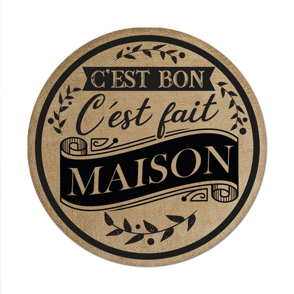 Set de table rond "fait maison"