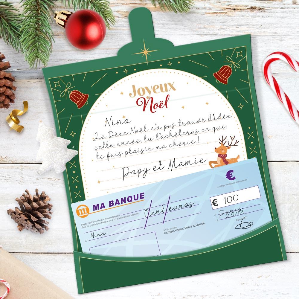 Enveloppe cadeau noel 3mods/ 72pcs