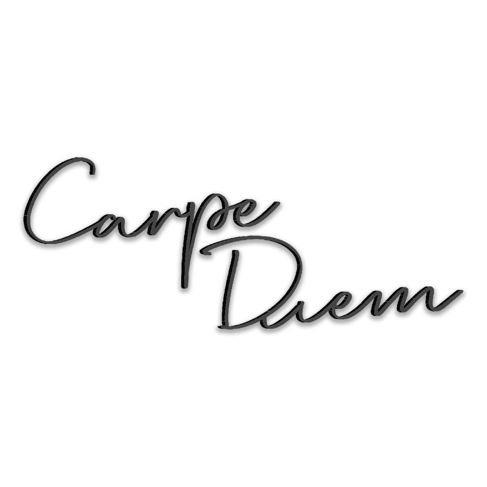 Deco metal "carpe diem"