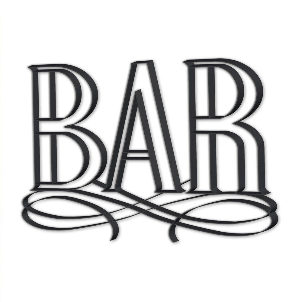 Deco metal "bar"