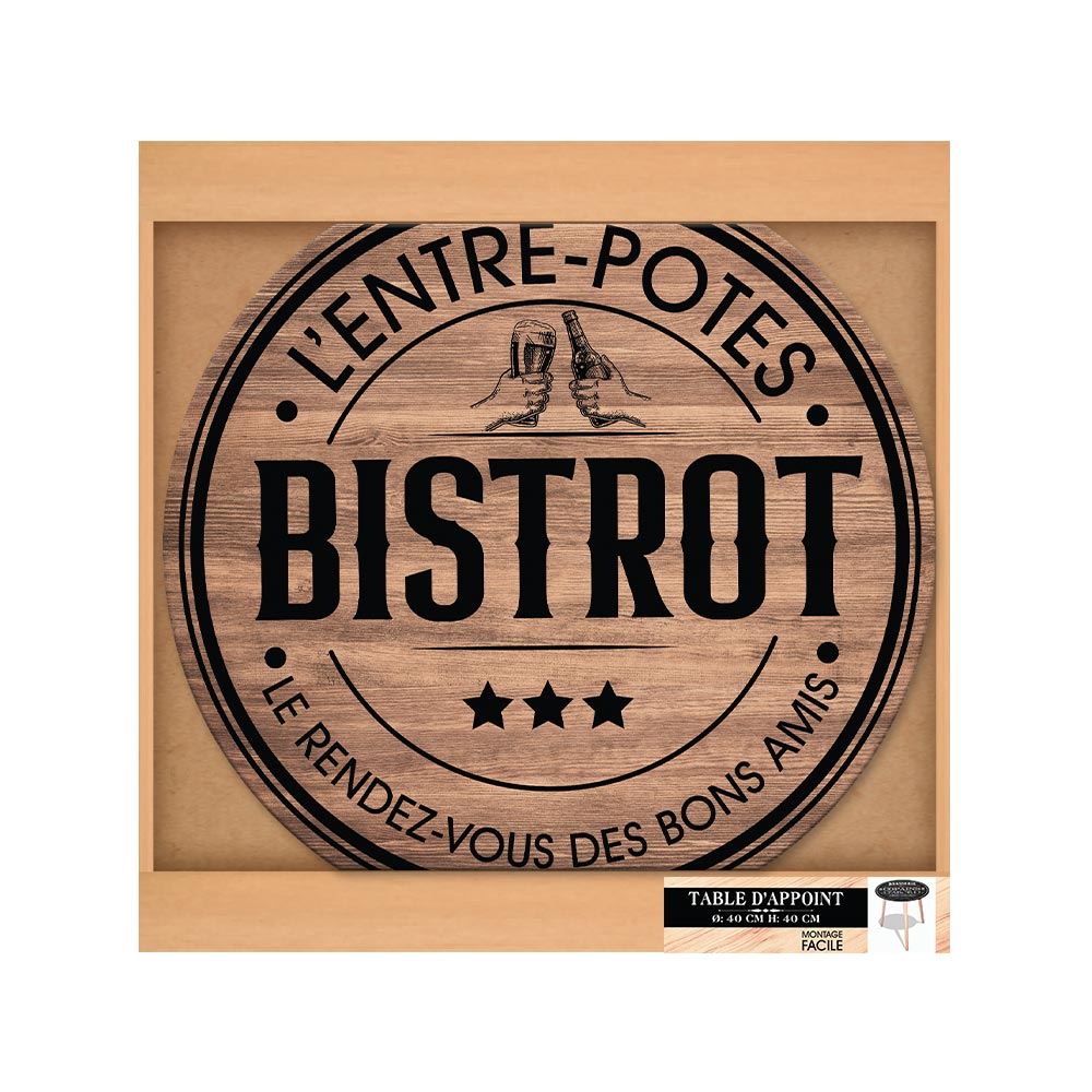 Table d appoint "bistrot"