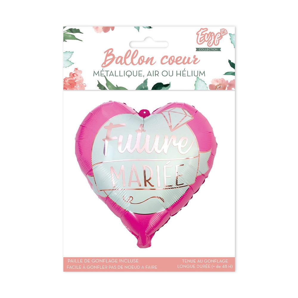 Ballon metal coeur "future mariee"