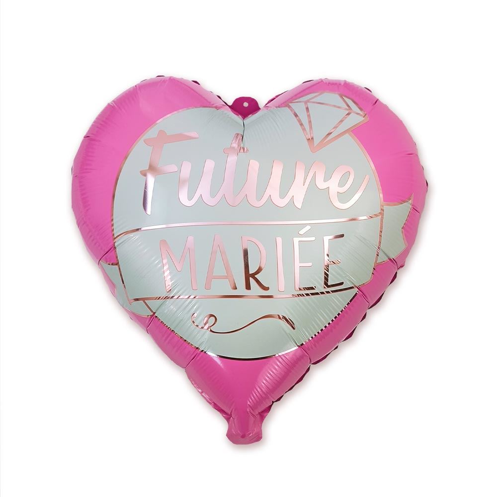 Ballon metal coeur "future mariee"