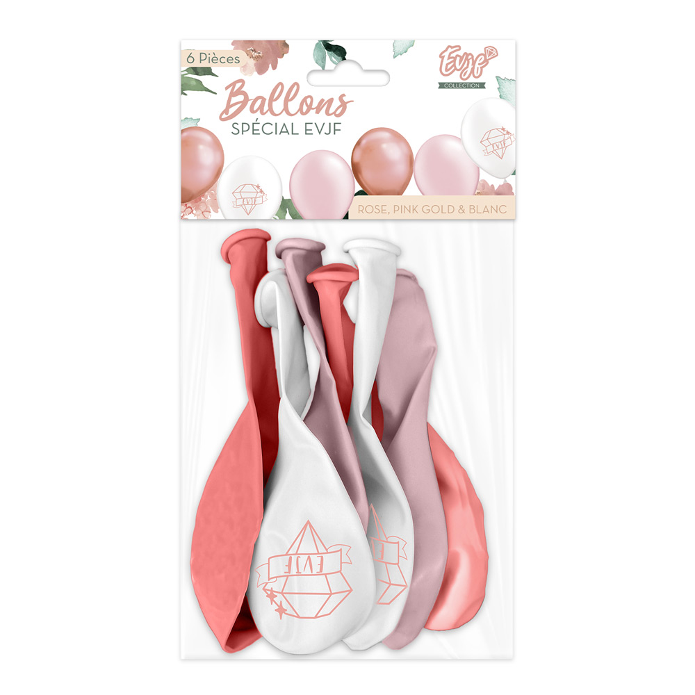 Sachet 6 ballons evjf