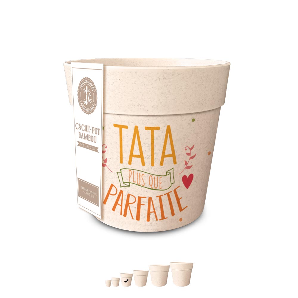 Pot/cache pot bambou "tata"