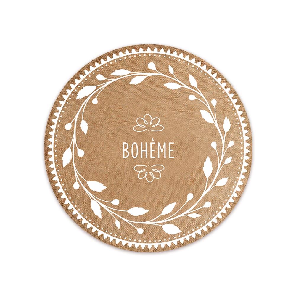 Set de table rond "boheme"