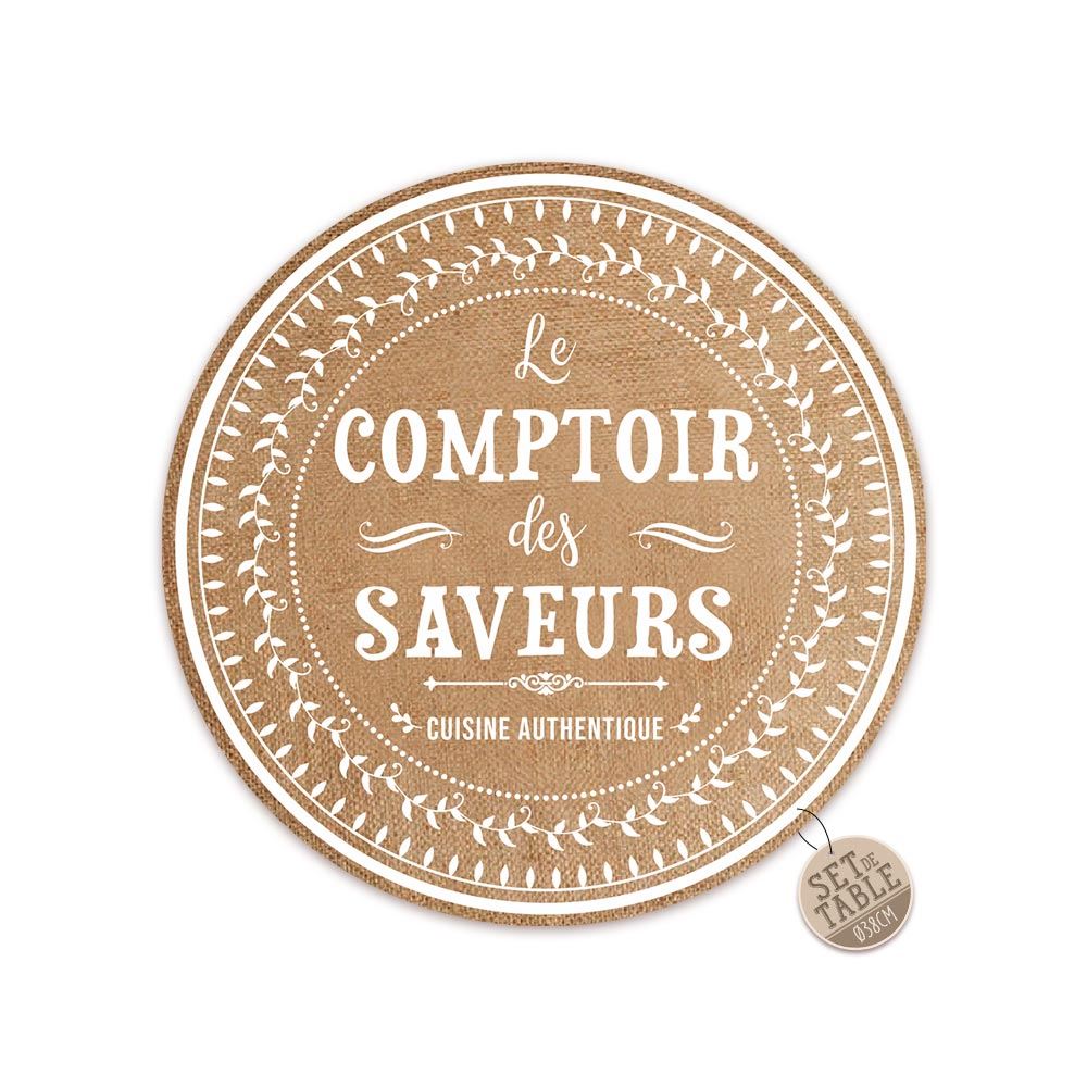 Set de table rond "saveurs"