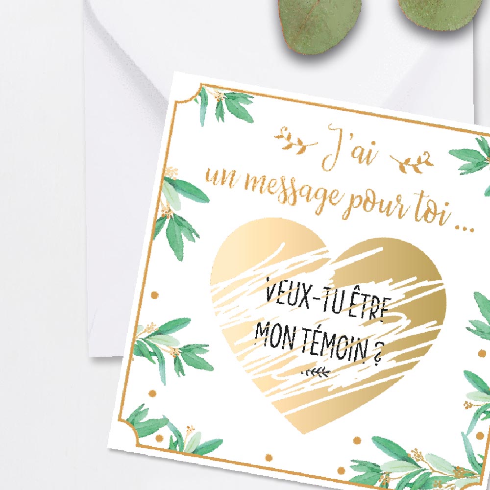 Pack 4 cartes annonces temoins