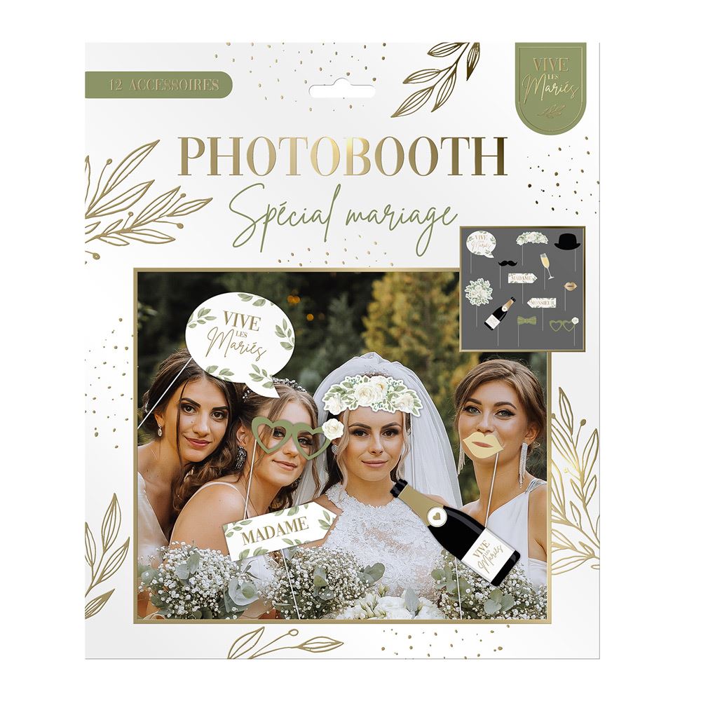 Photobooth mariage 12pcs