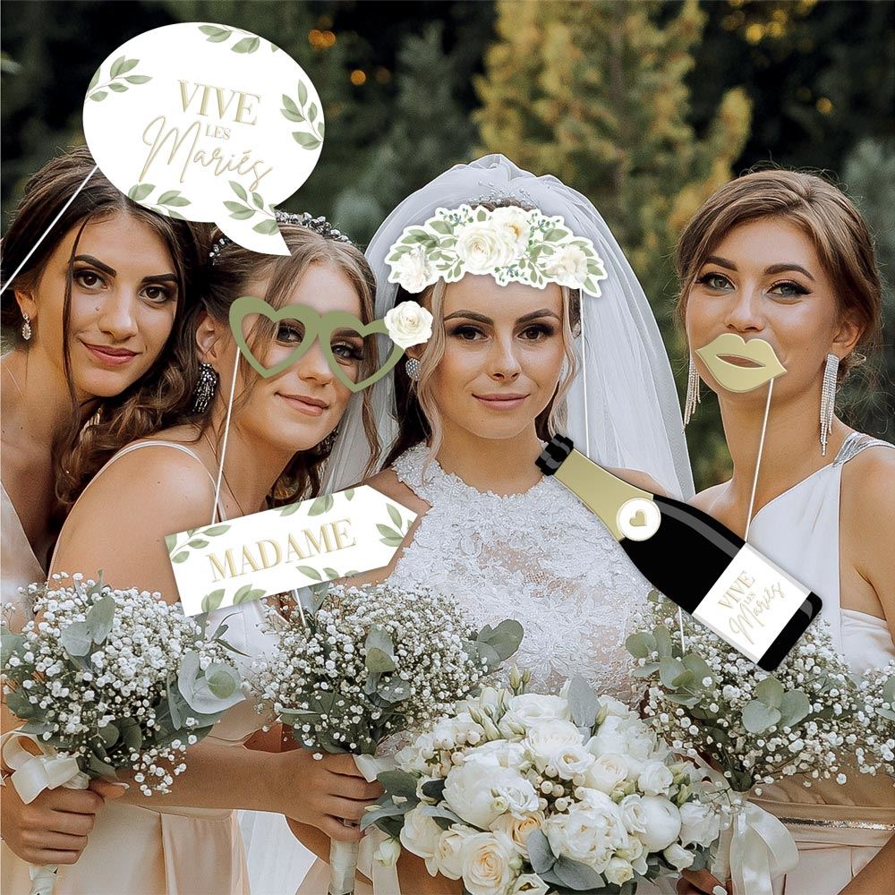Photobooth mariage 12pcs