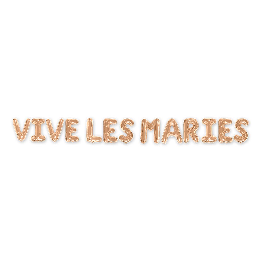 Guirlande ballons "vives les maries"
