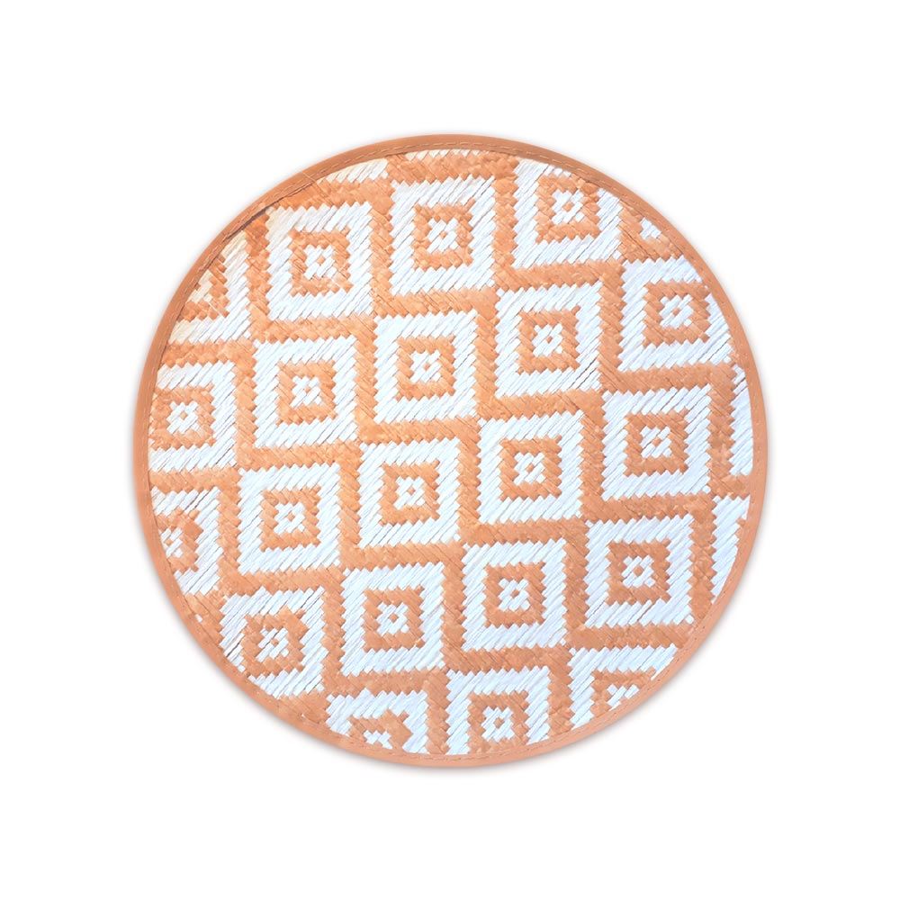 Set de table tresse ethnique blanc