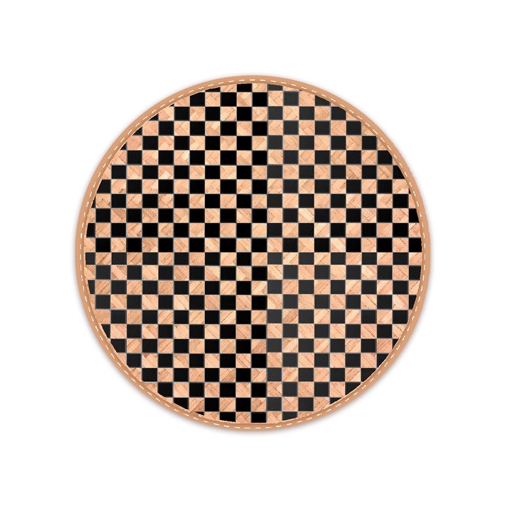 Set de table tresse carreaux noirs