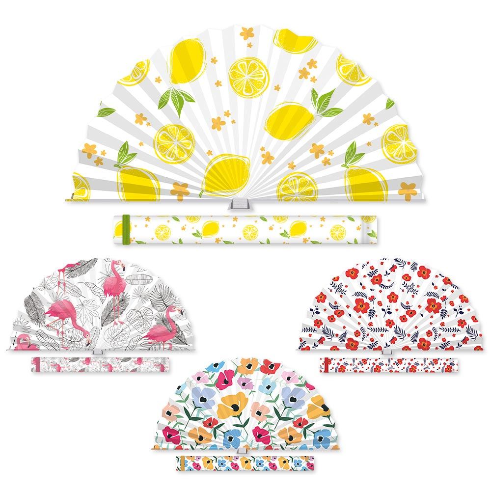 Eventail motif 4mods /24pcs