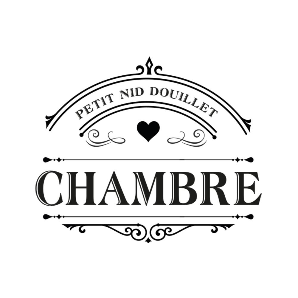 Sticker porte "chambre" nid